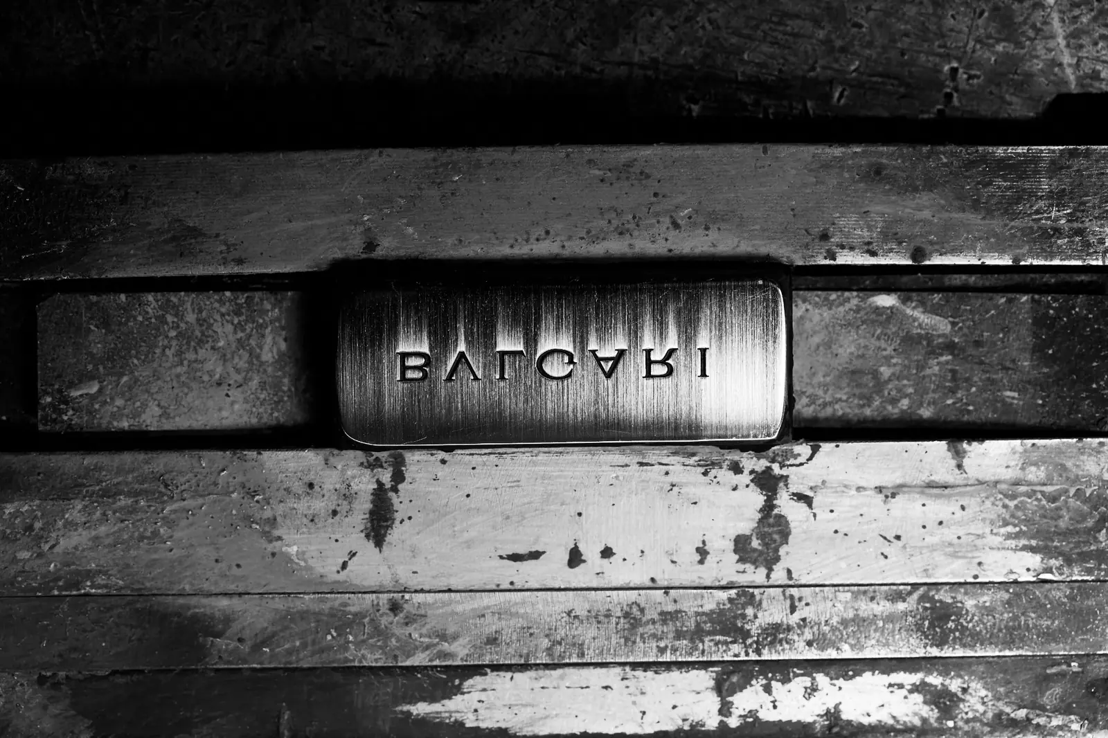 Detail einer historischen Druckmaschine